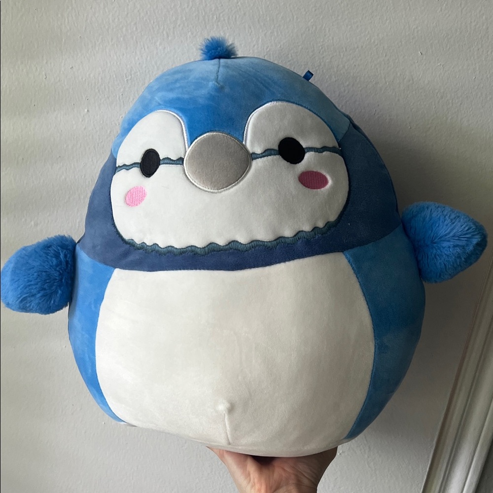 Blue and White Plush Toy